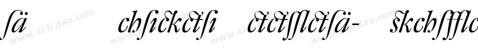 DTLVandenKeereD-Italic字体转换