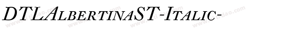 DTLAlbertinaST-Italic字体转换