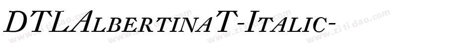 DTLAlbertinaT-Italic字体转换