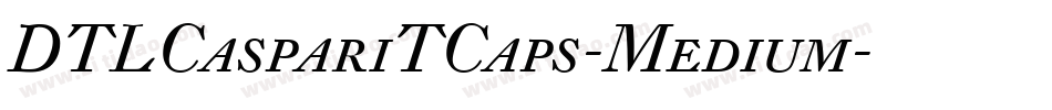 DTLCaspariTCaps-Medium字体转换
