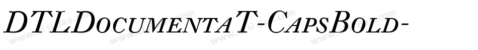 DTLDocumentaT-CapsBold字体转换