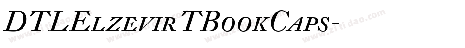 DTLElzevirTBookCaps字体转换