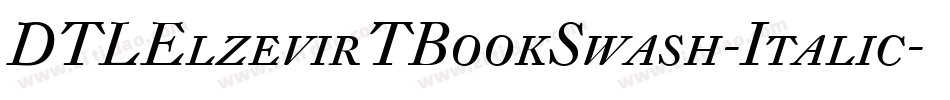 DTLElzevirTBookSwash-Italic字体转换