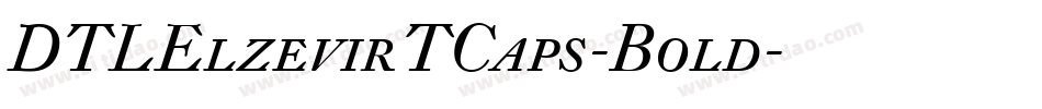 DTLElzevirTCaps-Bold字体转换