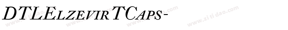 DTLElzevirTCaps字体转换