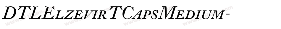 DTLElzevirTCapsMedium字体转换