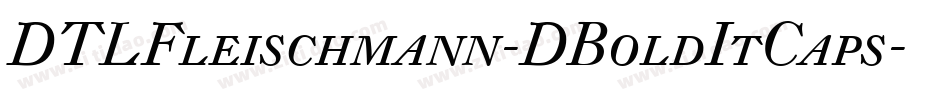 DTLFleischmann-DBoldItCaps字体转换