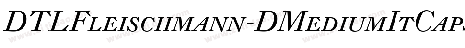 DTLFleischmann-DMediumItCaps字体转换