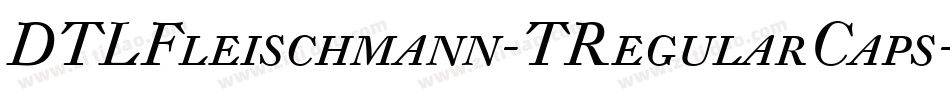 DTLFleischmann-TRegularCaps字体转换