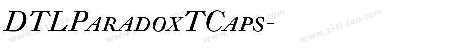DTLParadoxTCaps字体转换