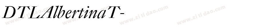 DTLAlbertinaT字体转换