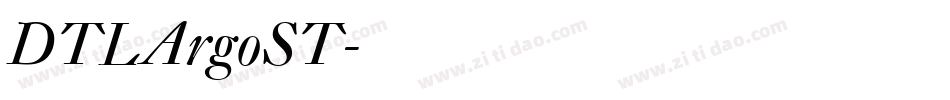 DTLArgoST字体转换