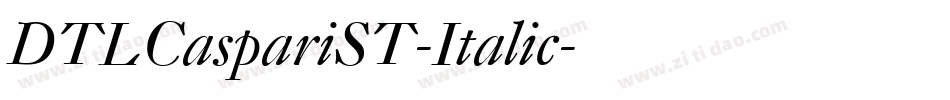 DTLCaspariST-Italic字体转换