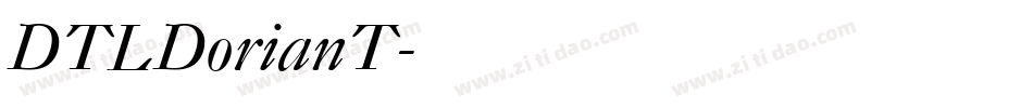 DTLDorianT字体转换