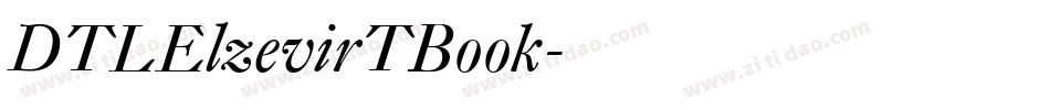 DTLElzevirTBook字体转换