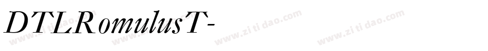DTLRomulusT字体转换