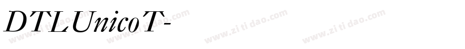 DTLUnicoT字体转换
