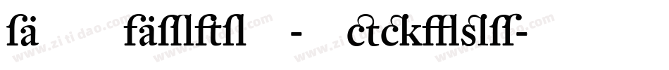DTLArgoT-Medium字体转换