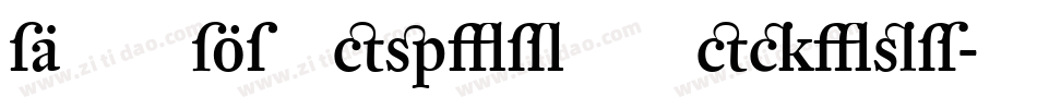 DTLElzevirSMedium字体转换