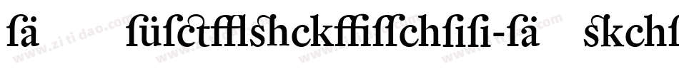 DTLFleischmann-DItalicAlt字体转换