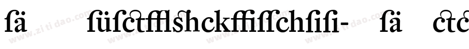 DTLFleischmann-SDMediumIt字体转换