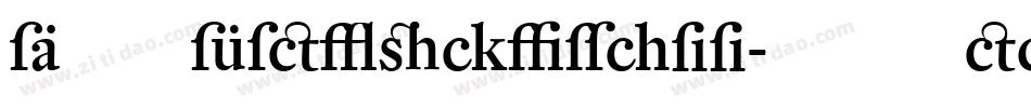 DTLFleischmann-STMediumIt字体转换