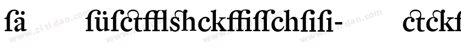 DTLFleischmann-TMedium字体转换