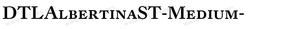 DTLAlbertinaST-Medium字体转换