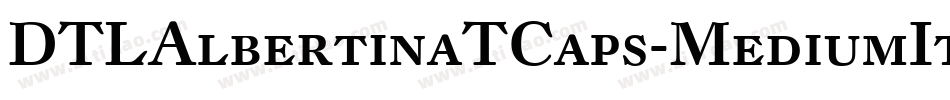 DTLAlbertinaTCaps-MediumItalic字体转换