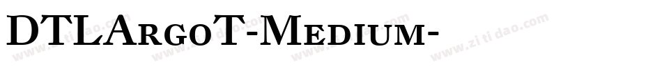 DTLArgoT-Medium字体转换