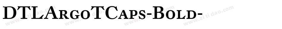 DTLArgoTCaps-Bold字体转换