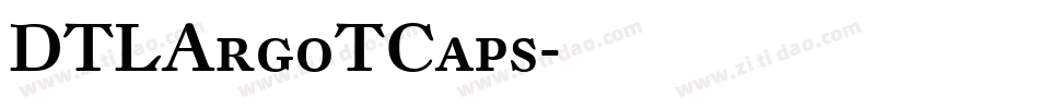 DTLArgoTCaps字体转换