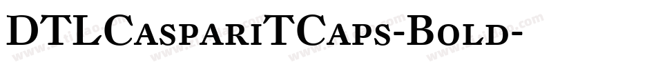 DTLCaspariTCaps-Bold字体转换