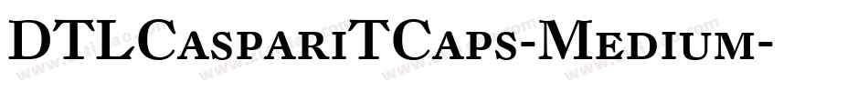 DTLCaspariTCaps-Medium字体转换