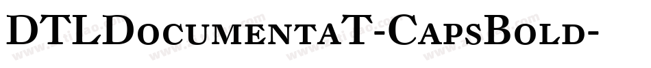 DTLDocumentaT-CapsBold字体转换