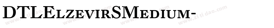 DTLElzevirSMedium字体转换