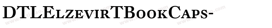 DTLElzevirTBookCaps字体转换