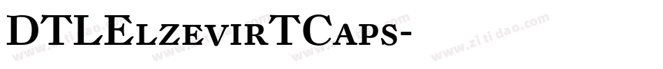 DTLElzevirTCaps字体转换