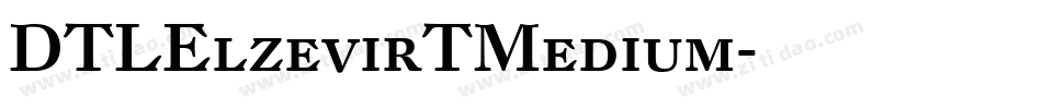 DTLElzevirTMedium字体转换