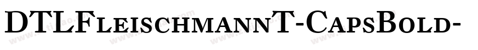 DTLFleischmannT-CapsBold字体转换