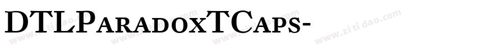 DTLParadoxTCaps字体转换