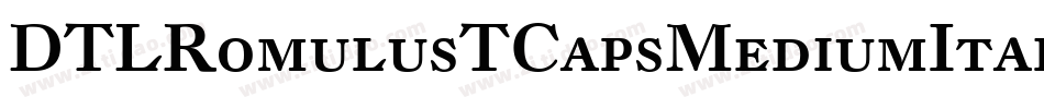 DTLRomulusTCapsMediumItalic字体转换