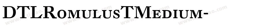 DTLRomulusTMedium字体转换