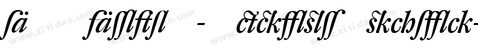 DTLArgoT-MediumItalic字体转换