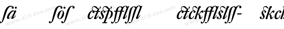DTLElzevirTMedium-Italic字体转换