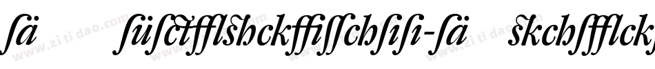DTLFleischmann-DItalicAlt字体转换