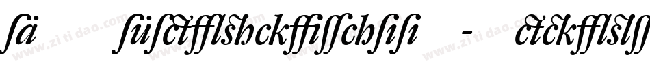 DTLFleischmannT-MediumItalic字体转换