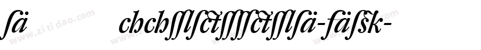 DTLHaarlemmerD-Alt字体转换