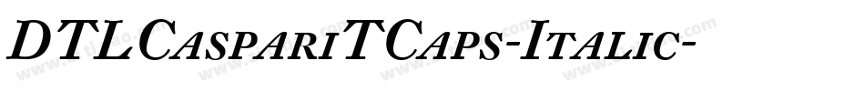 DTLCaspariTCaps-Italic字体转换