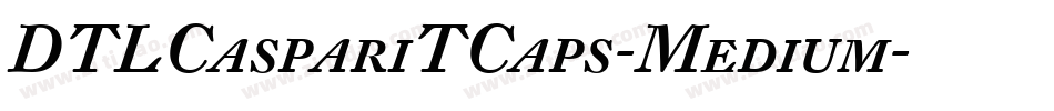 DTLCaspariTCaps-Medium字体转换